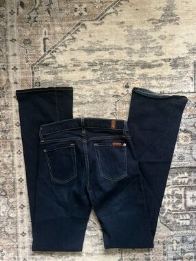 7 for all mankind western cowgirl bootcut jeans size 26 LONG the skinny bootcut
